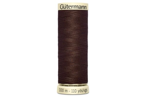Gütermann, ompelulanka, 100 m,  väri 694 suklaanruskea
