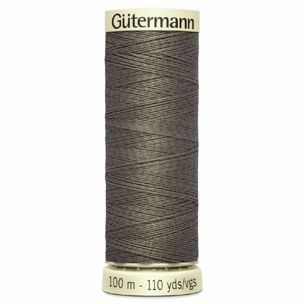 Gütermann, ompelulanka, 100 m,  väri 727 harmaanruskea