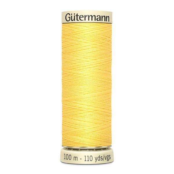 Gütermann, ompelulanka, 100 m,  väri 852 sitruunankeltainen