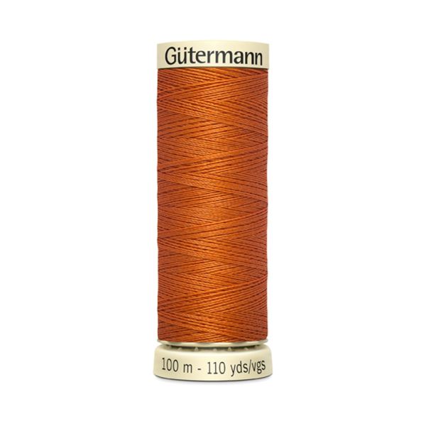 Gütermann, ompelulanka, 100 m,  väri 982 poltettu oranssi